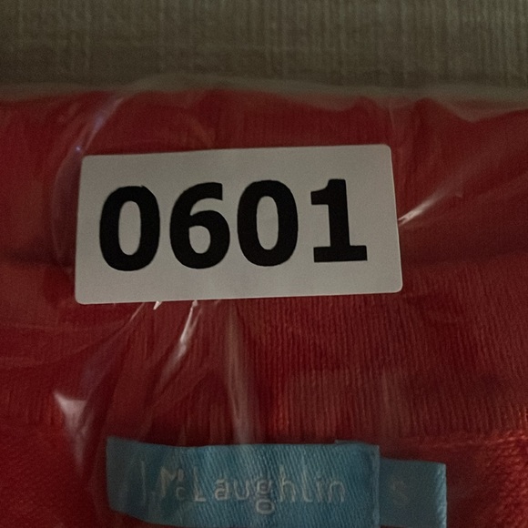 J. McLaughlin Cotton  blend Long Sleeve Red Sweater Crew Neck S - Picture 5 of 5